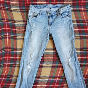 Kut from the kloth light wash distressed jeans